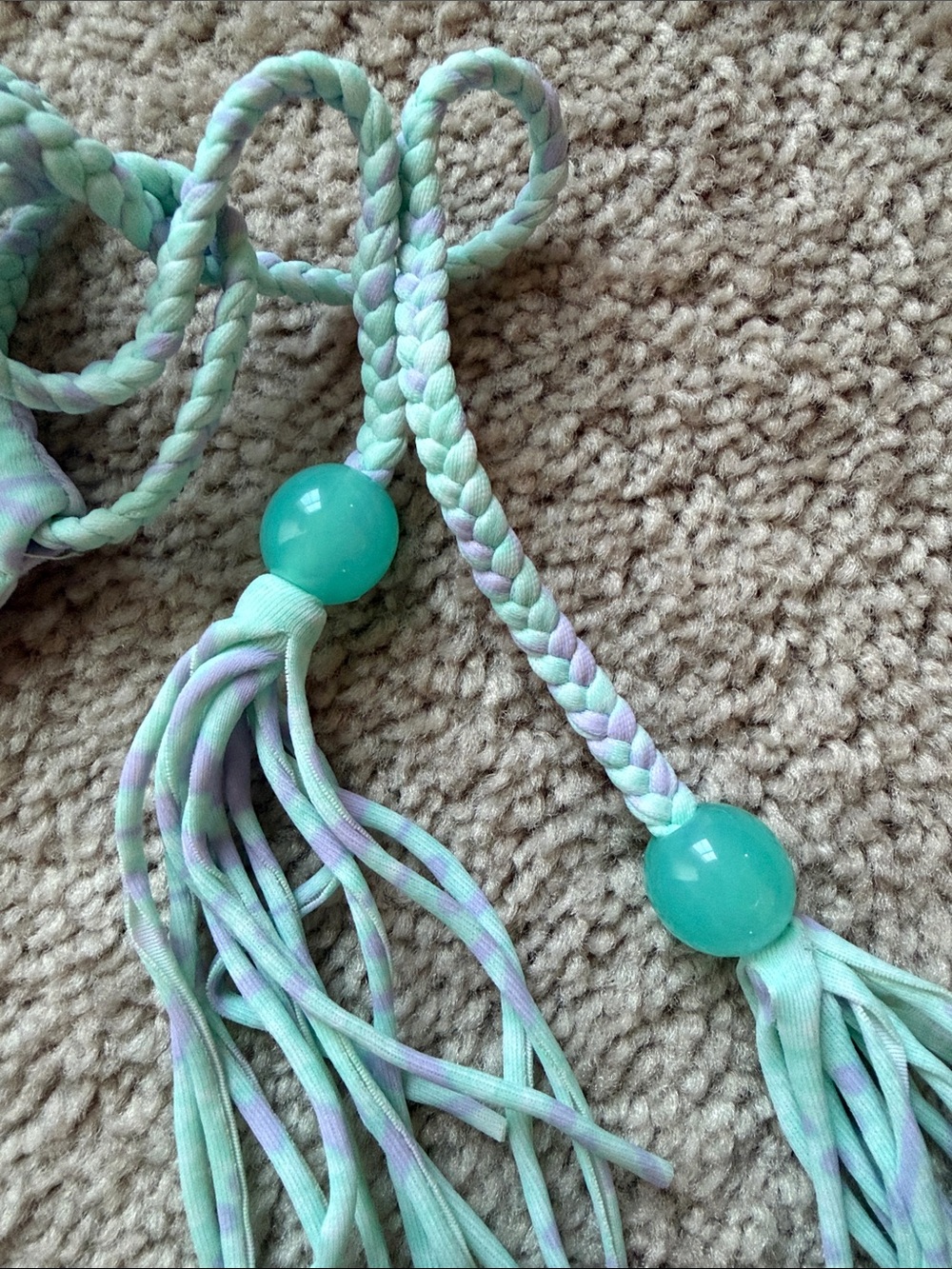 Victoria's Secret Reversible Blue/Lilac Halter Bikini with Blue Tassels - Picture 7 of 10